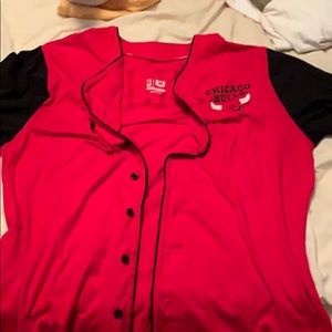 Bulls Baseball Jersey Button up